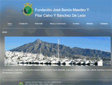 Tablet Screenshot of fundacionbanus.com